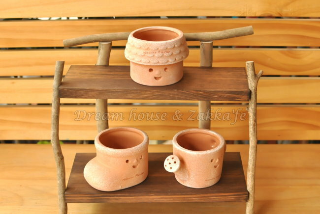 Zakka 鄉村風 仿舊紅陶花器 3款任選《 底部有瀝水孔 》★適合多肉植物/種子盆栽★ Zakka'fe