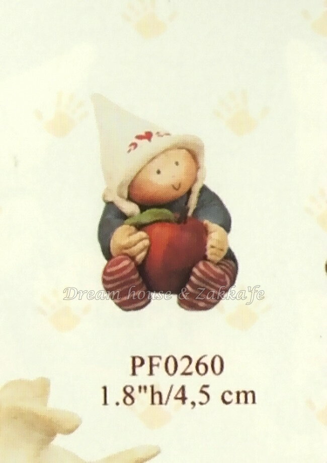 2002 Gnomy''s荷蘭娃娃 PF0260 迷你美國娃娃與蘋果 ★ Zakka'fe ★