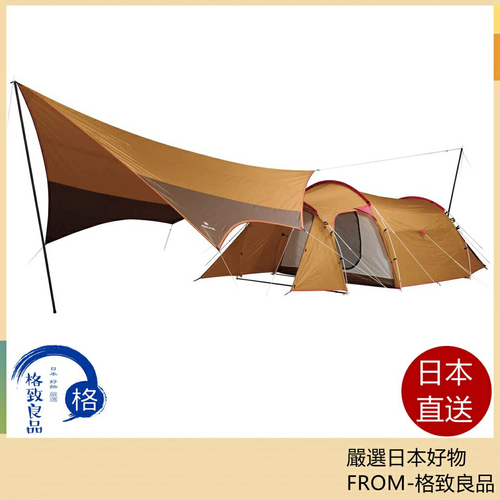 【日本直送！快速發貨！】Snow peak 露營帳篷 附天幕 SET-250RH 4人用 戶外