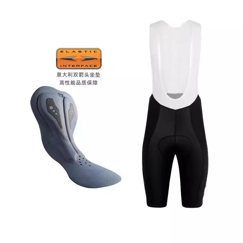 【臺灣公司 可打統編】現貨純色雙箭頭坐墊騎行褲夏季背帶短褲男女山地公路車騎行服裝備