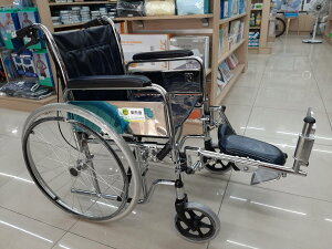 國泰醫院區樂而康 鐵製骨科輪椅 手腳可拆