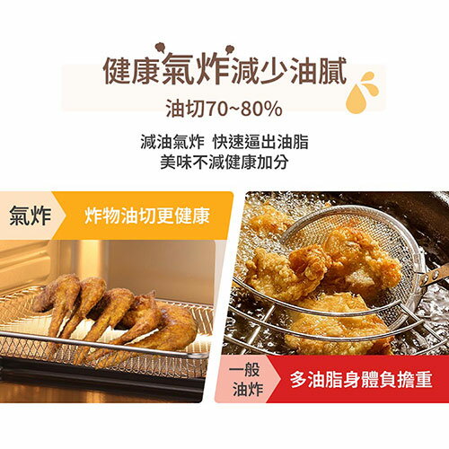 SAMPO聲寶 15L多功能氣炸電烤箱 KZ-XC15B【愛買】 4
