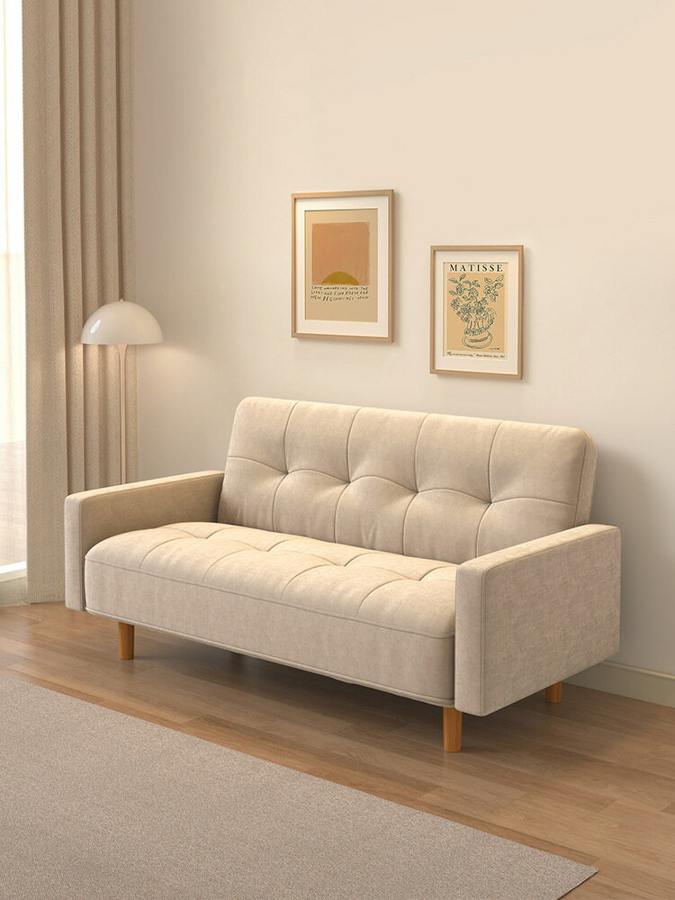 【品質保證】沙發 沙發小戶型客廳現代簡約奶油風折疊沙發床兩用出租屋簡易單人沙發
