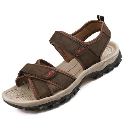 現貨+預購 涼鞋真皮拖鞋-戶外耐磨防滑透氣男鞋子3色73sa6【獨家進口】【米蘭精品】