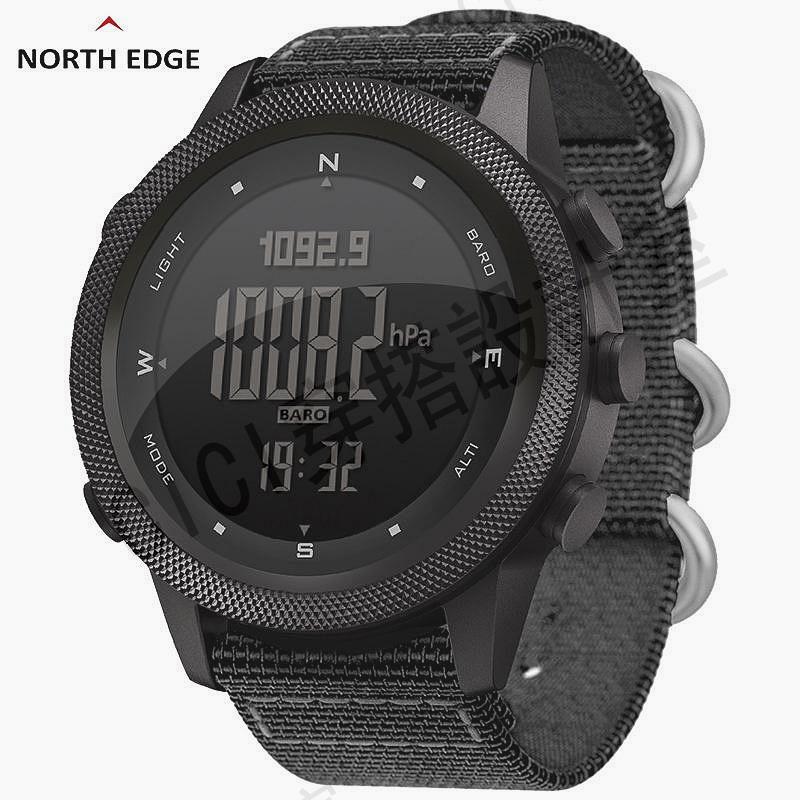 NORTH Edge AP46 戶外登山表 運動手錶 游泳防水 指南針電子錶 高度氣壓表 節拍器 男表【亞德機械五金家居】