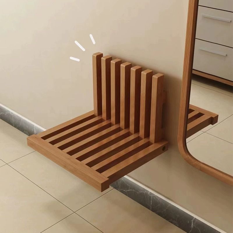實木可折疊換鞋凳家用創意入戶門凳子椅子臥室床頭櫃置物現代簡約 全館免運