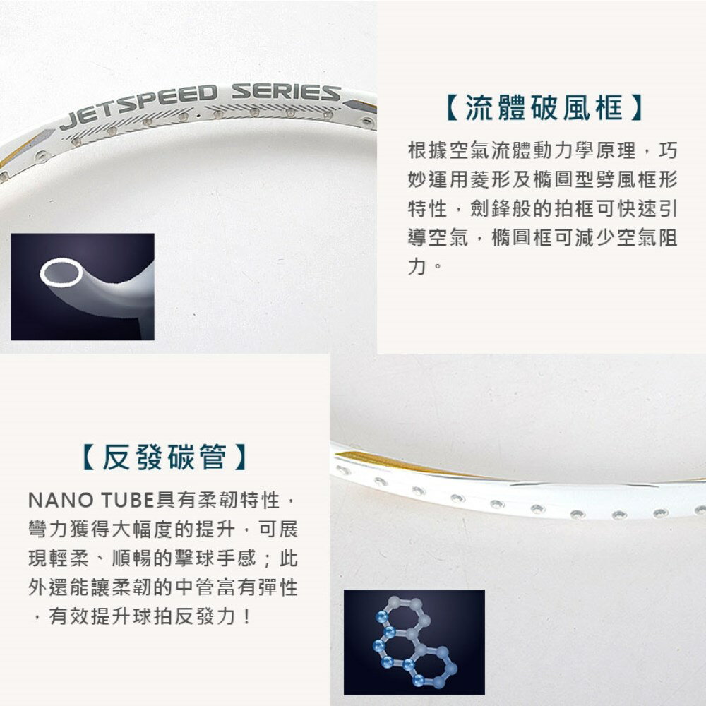 VICTOR 極速羽球拍(免運 羽毛球拍 空拍 訓練 勝利「JS-T1-A-4U」≡排汗專家≡ 4