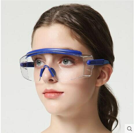護目鏡防風沙防塵眼鏡男女騎行勞保透明加大框防護眼鏡可搭配【摩可美家】