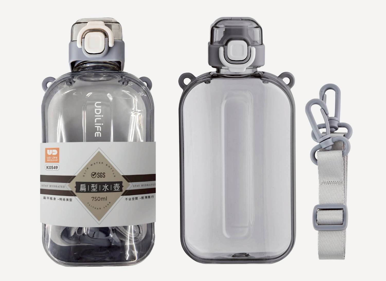 【晨光】UD 扁形水壺 750ml(505495)【現貨】