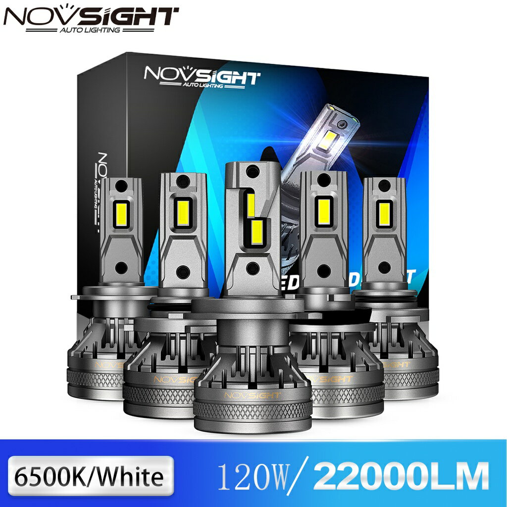 Novsight 汽車LED 大燈 N37 H4 H7 H11 9005 9006 頭燈 遠/近光燈 120W 6500