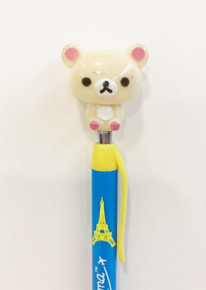 【震撼精品百貨】Rilakkuma San-X 拉拉熊懶懶熊 自動鉛筆-筆桿藍黃色 震撼日式精品百貨