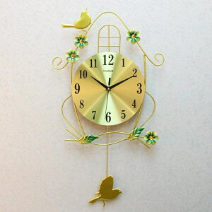 掛鐘 鐘錶客廳靜音個性家用小鳥時鐘創意現代裝飾大氣臥室時尚掛錶