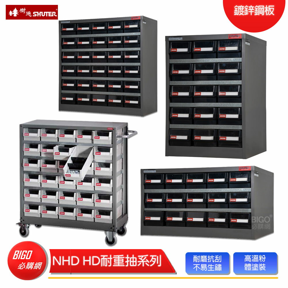 【SHUTER 樹德】 NHD/HD耐重抽系列 零件櫃 零物件分類 整理櫃 零件分類櫃 收納櫃 工作櫃 置物櫃 分類櫃