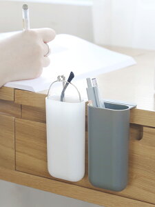 筆筒桌面收納盒辦公室簡約現代創意文具盒顯示器筆袋擺件整理神器