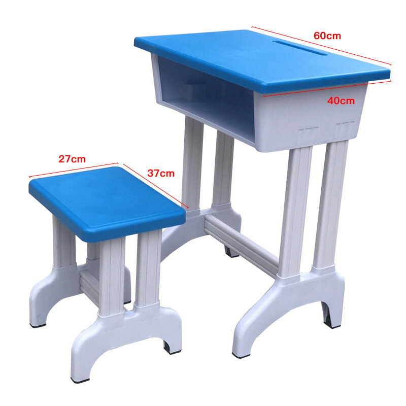 課桌椅 補習桌 培訓桌 中小學生單雙人學校培訓輔導班塑料課桌椅寫字桌兒童家用塑鋼套裝『KLG1798』