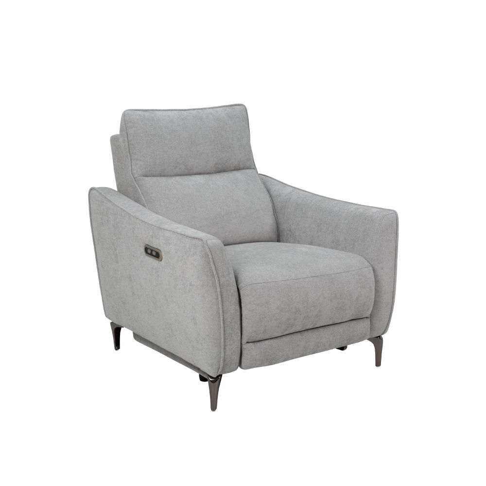 ◎布質1人用電動沙發 電動可躺式沙發 單人沙發 UL082 布 GY NITORI宜得利家居