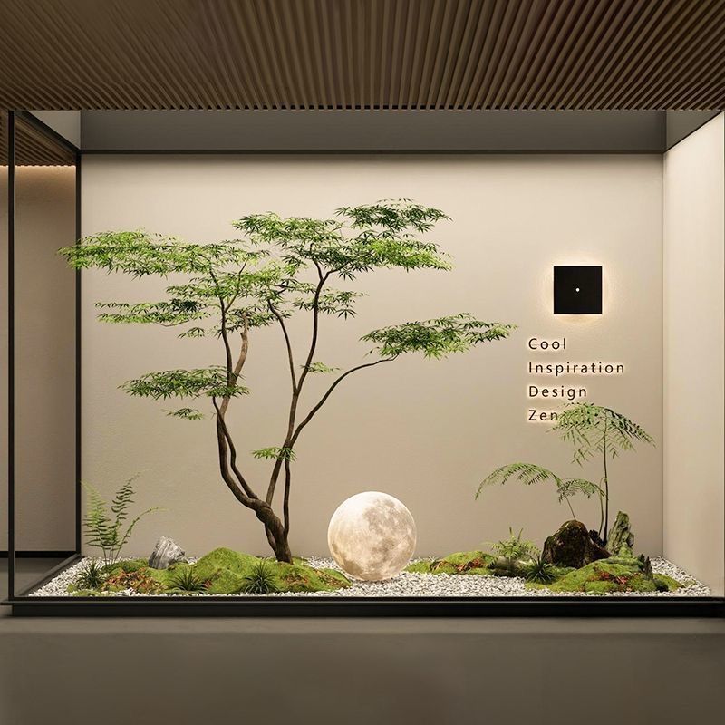 人造花 仿真植物 模擬樹 模擬綠植 模擬擺飾 模擬綠植景觀造景楓樹植物假樹別墅天井商場櫥窗氛圍樹裝飾擺件137S 快速出貨