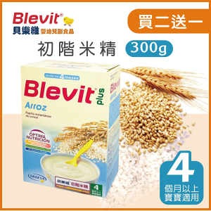 【超值三入組】Blevit貝樂維副食品 初階米精300g(三盒入)