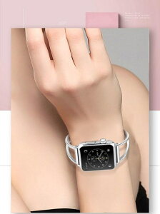 智想 蘋果手錶4錶帶女生款iwatch4/3/2/1錶帶apple watch金屬不銹鋼鏤空iphone watch series 3/4代 全館免運