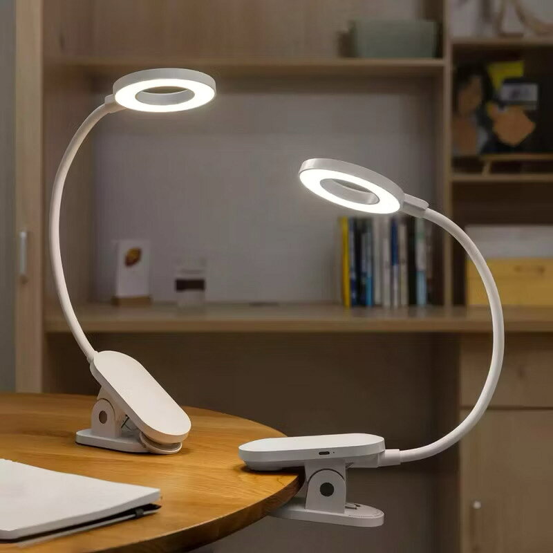 PHILIPS 飛利浦 LED 酷荷檯燈 4.5W 護眼書桌充電夾燈三段調光 座夾二用 USB充電 舒視光