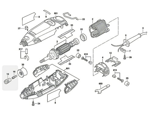 BOSCH博世DREMEL 3000 電動 刻模機 雕刻筆 電刻筆 刻磨機 原廠配件 螺母/螺旋襯套 夾頭夾具 4