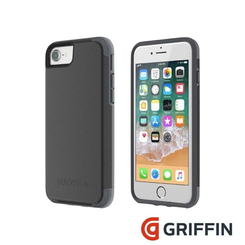 強強滾p-Griffin iPhone SE 2020/ i7/ i8 Survivor Prime 真皮防摔保護套