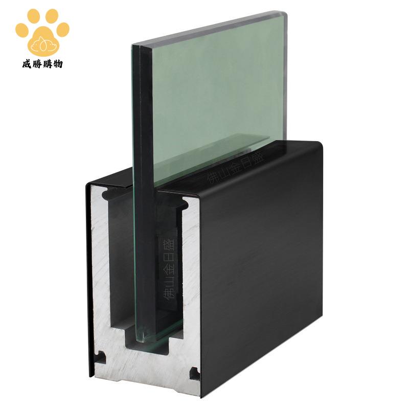 定制免打孔陽臺玻璃欄桿無框玻璃陽臺護欄扶手不銹鋼工程玻璃護欄【W1222】