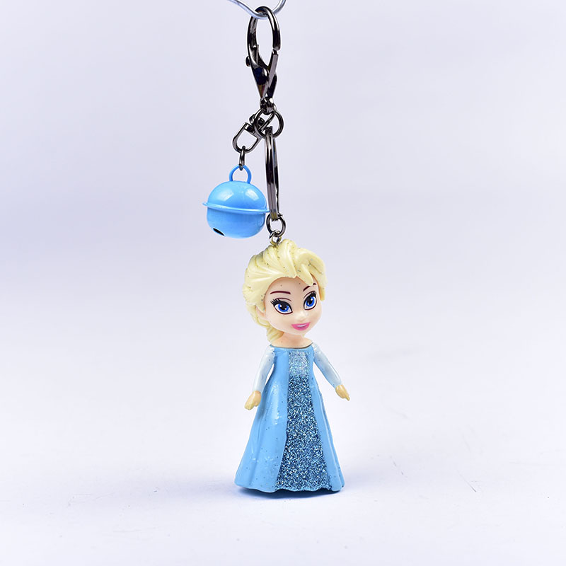 鑰匙扣掛件女 卡通創意冰雪奇緣艾莎白雪公主簡約 閨蜜款包包飾品