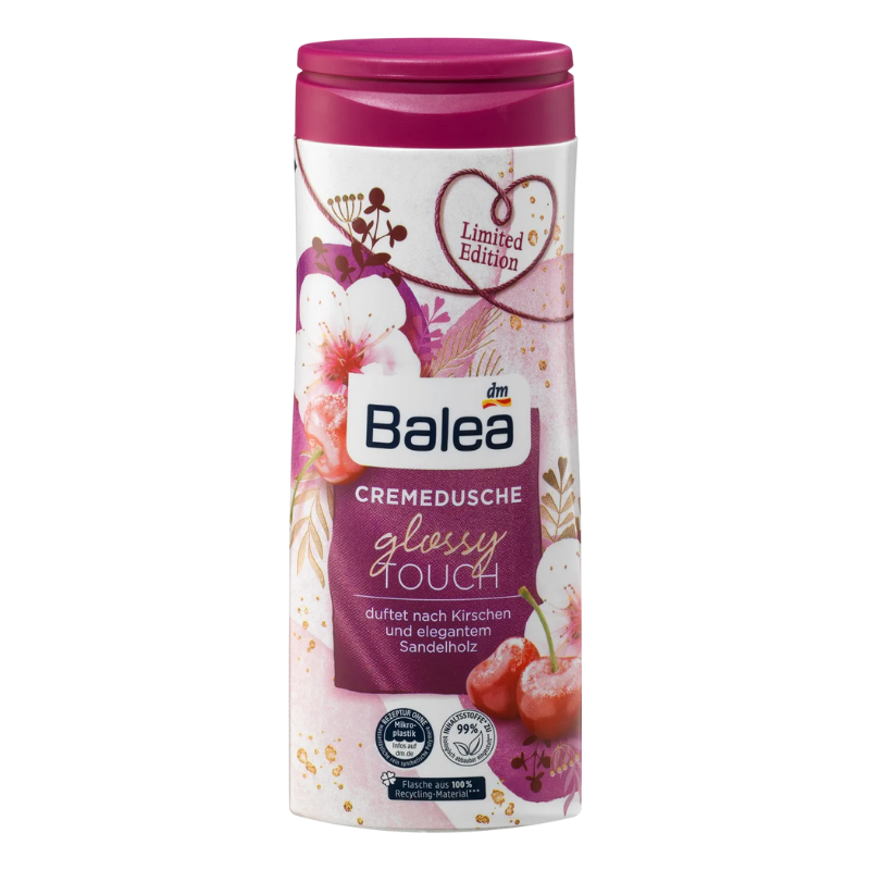 德國 DM Balea 櫻桃檀香光澤沐浴露 300ml 櫻桃 檀香 沐浴 洗澡 清潔 附發票【心心哈德】現貨 全館499超取免運｜全場下殺★滿額再享折扣