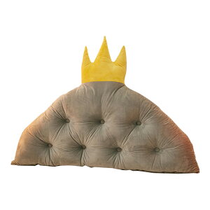 皇冠寶寶絨床頭靠墊大靠背可拆洗床上榻榻米靠枕軟包護腰靠背墊