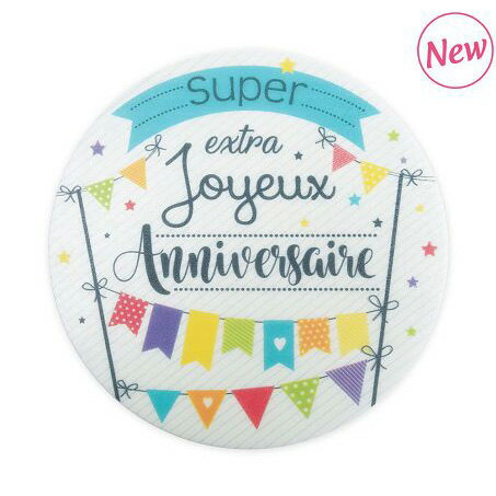 法國ScrapCooking生日快樂蛋糕裝飾 1入