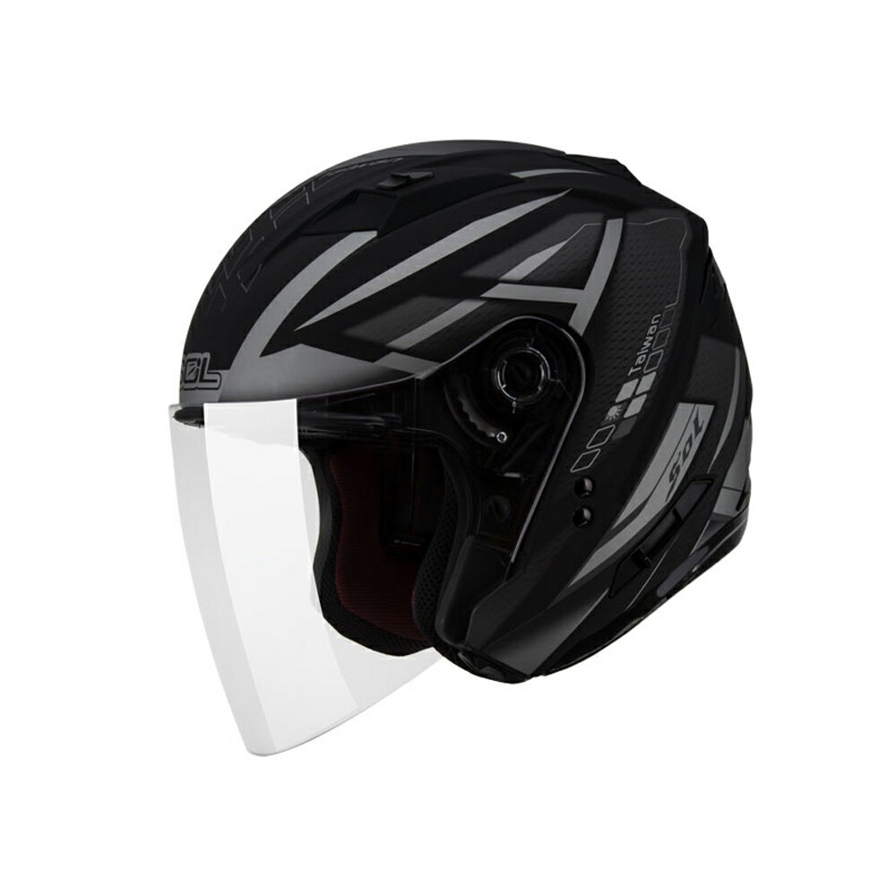 【SOL Helmets】SO-7開放式安全帽 (國旗_消光黑/銀) ｜ SOL安全帽官方商城