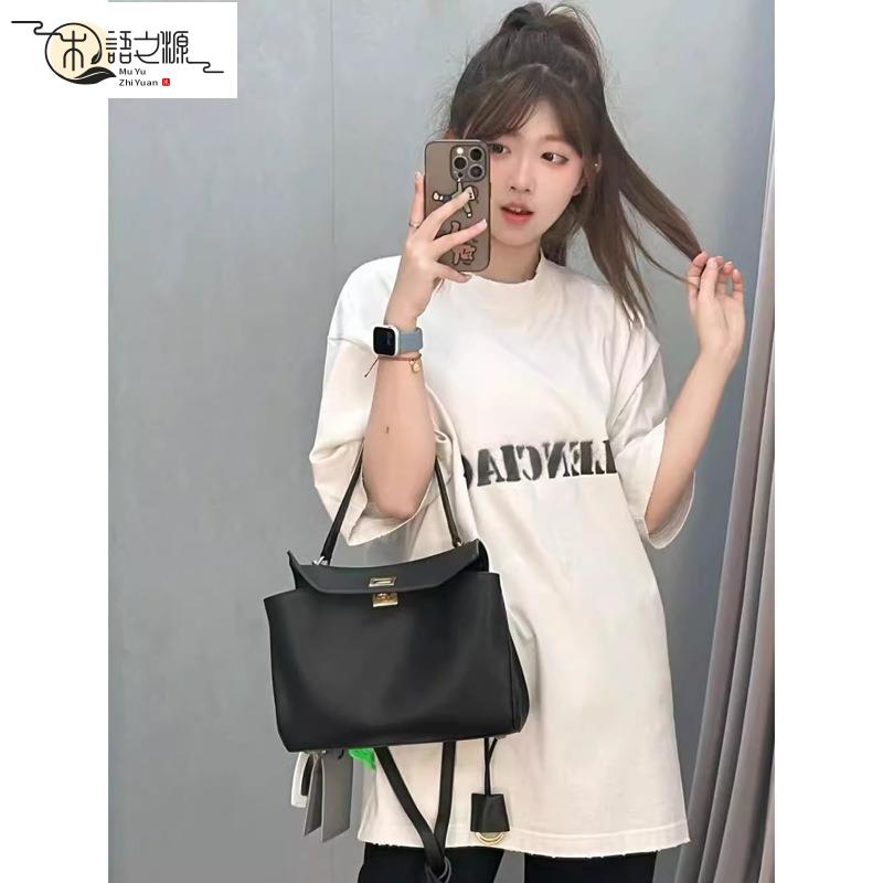 【臺灣公司貨】真皮包 牛皮包 通勤包 新款真皮女包光面牛皮軟榻隨性慵懶感包大容量通勤手提包