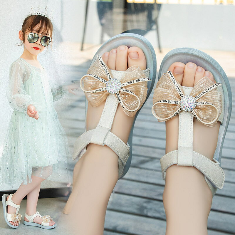2020新款女童涼鞋夏季學生公主涼鞋韓版小女孩軟底中大童兒童涼鞋