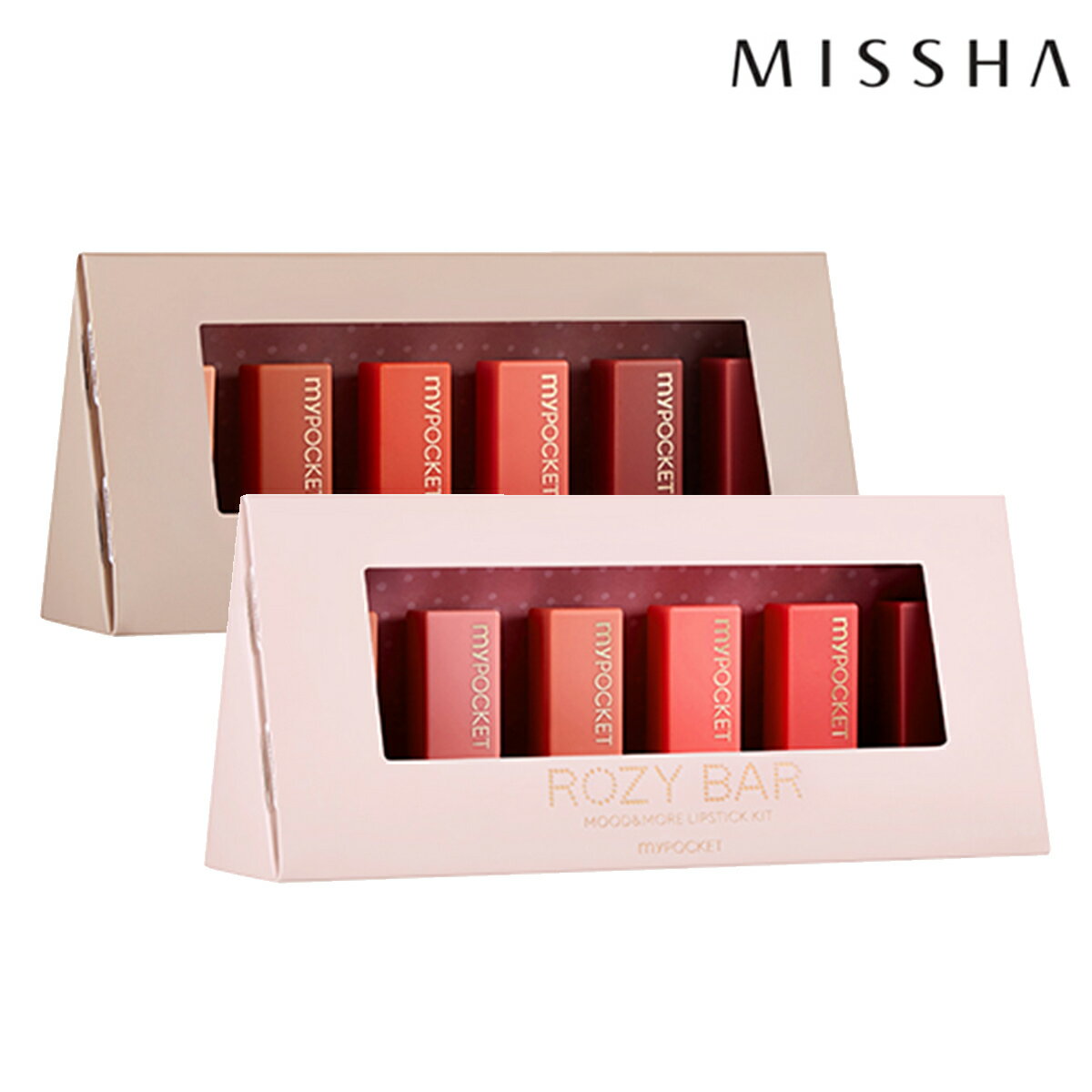 Missha 口袋霧感胭脂唇膏六入組my Pocket Mood More Lipstick Kit 2色可選韓國人氣迷你積木唇膏 Sp嚴選家 Select Plus Rakuten樂天市場