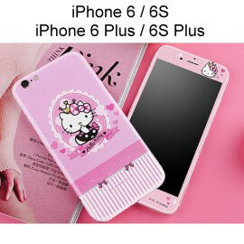 Hello Kitty玻璃保護貼 [夢幻] 正反面套裝 iPhone 6 / 6 Plus / 6S / 6S Plus【三麗鷗正版授權】