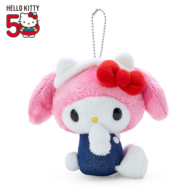 【現貨】日本進口 sanrio 三麗鷗 Hello Kitty 50週年限定 美樂蒂 玩偶吊飾｜小鶴日貨
