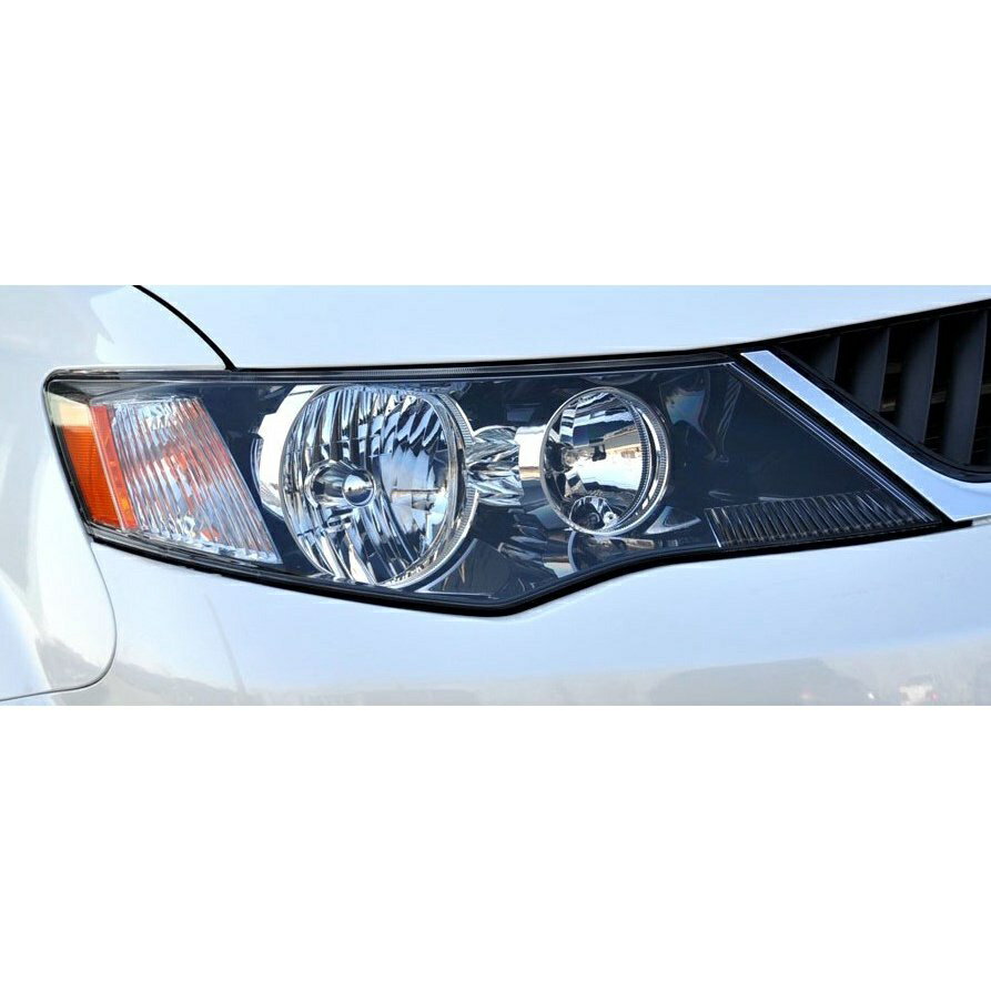 【新款】 配件改裝 適用於 (2007-2009)mitsubishi OUTLANDER 大燈罩 前大燈透明燈