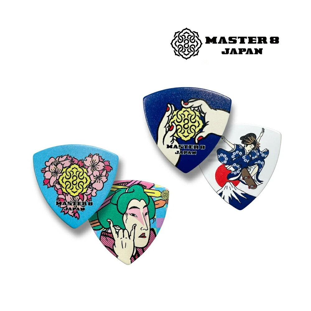 Master 8 日本製 PICK 藝術創作設計系列 櫻花 富士 浮世繪 吉他 Bass 彈片【唐尼樂器】