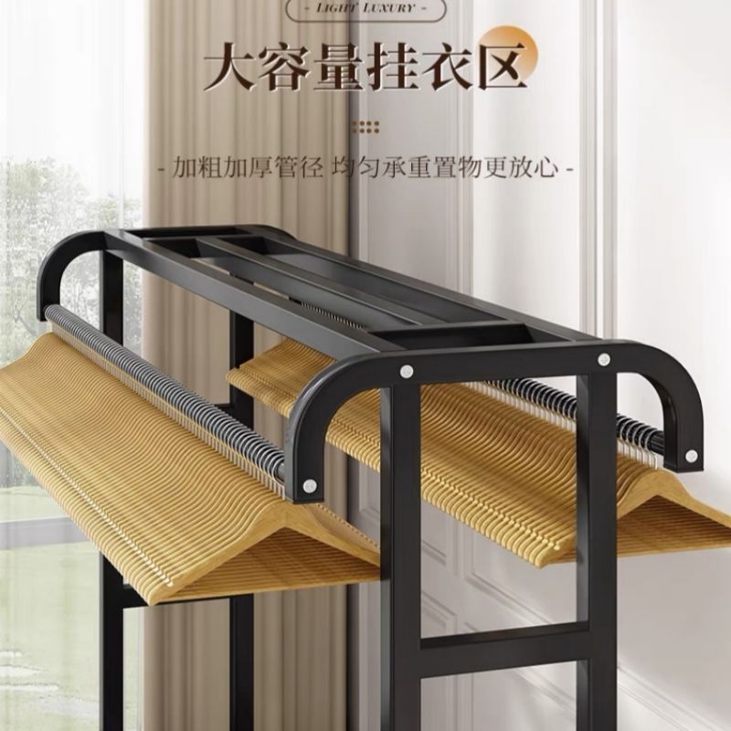 現貨免運！衣架 晾衣架 晾衣桿 加羅加粗衣架落地掛衣架家用室外衣帽架陽臺雙排晾衣架衣服架子 八折下殺 特價出 可開發票