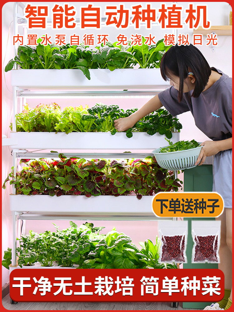 【臺灣公司 可打統編】無土栽培蔬菜裝置智慧多層種菜機室內家庭陽臺種草莓官方正品