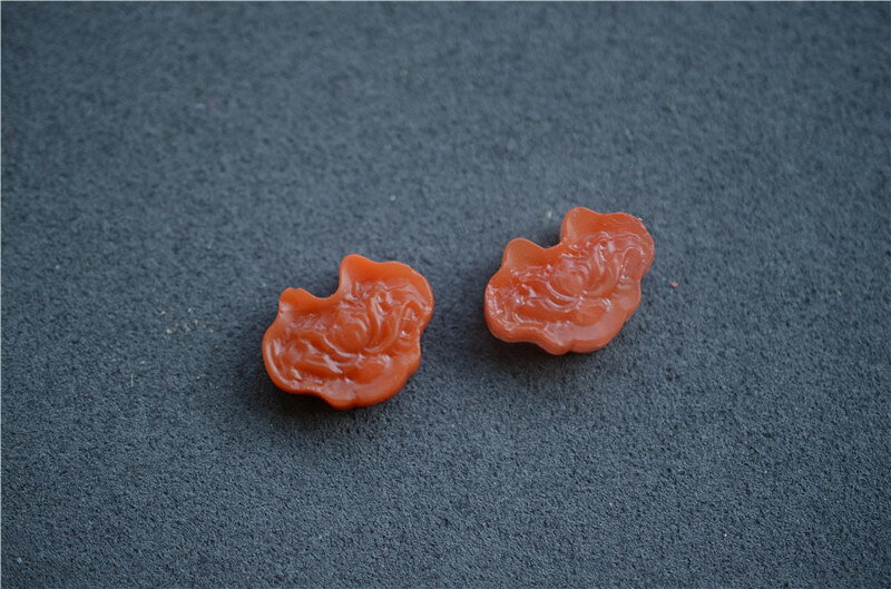 天然南紅瑪瑙如意背云DIY佛珠手串配飾配件 2