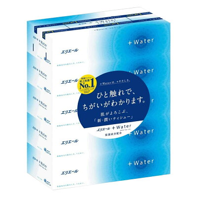 大王製紙 elleair 保濕柔膚 盒裝衛生紙 (180抽/5入)
