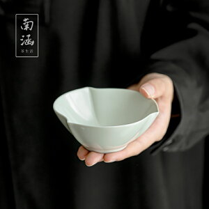 南涵定窯白茶杯禪意復古個人女專用主人杯陶瓷功夫茶具高端品茗杯