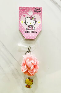 【震撼精品百貨】Hello Kitty 凱蒂貓~日本sanrio KITTY吊飾拉扣-花朵*41068