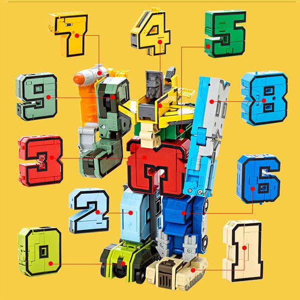數字變形積木機器人(每款2變/10款可大合1)(授權)【888便利購】