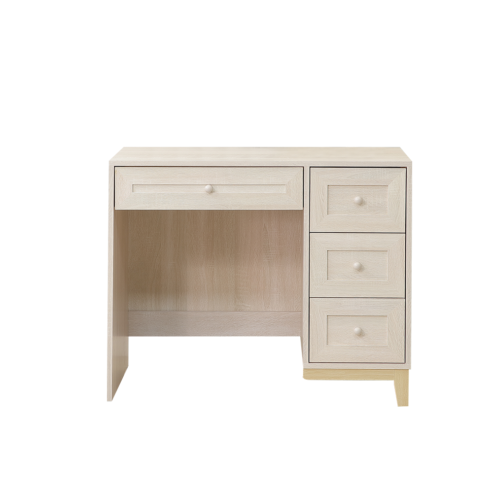 【直人木業】COCO田園奶油風書桌97公分(不含椅) 1