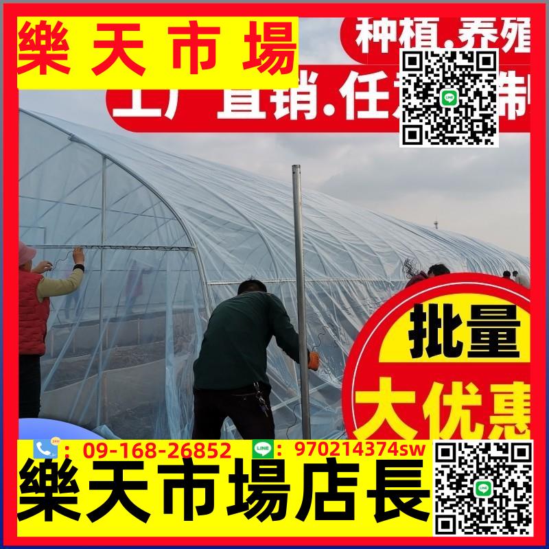 （高品質）養殖大棚溫室暖棚定製鋼管骨架橢圓管架農業蔬菜大棚種植膜大全套