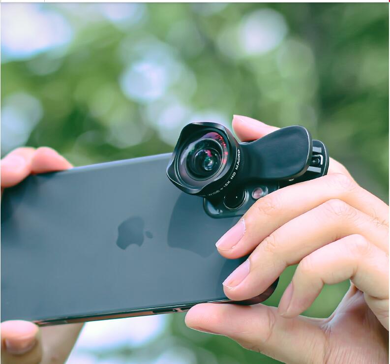 4K超廣角微距鏡頭手機拍照攝影前置鏡頭高清外置攝像頭