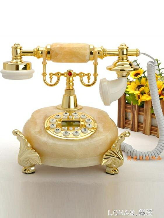 復古電話機仿古電話機歐式田園家用座機美式固定辦公古董電話機【摩可美家】